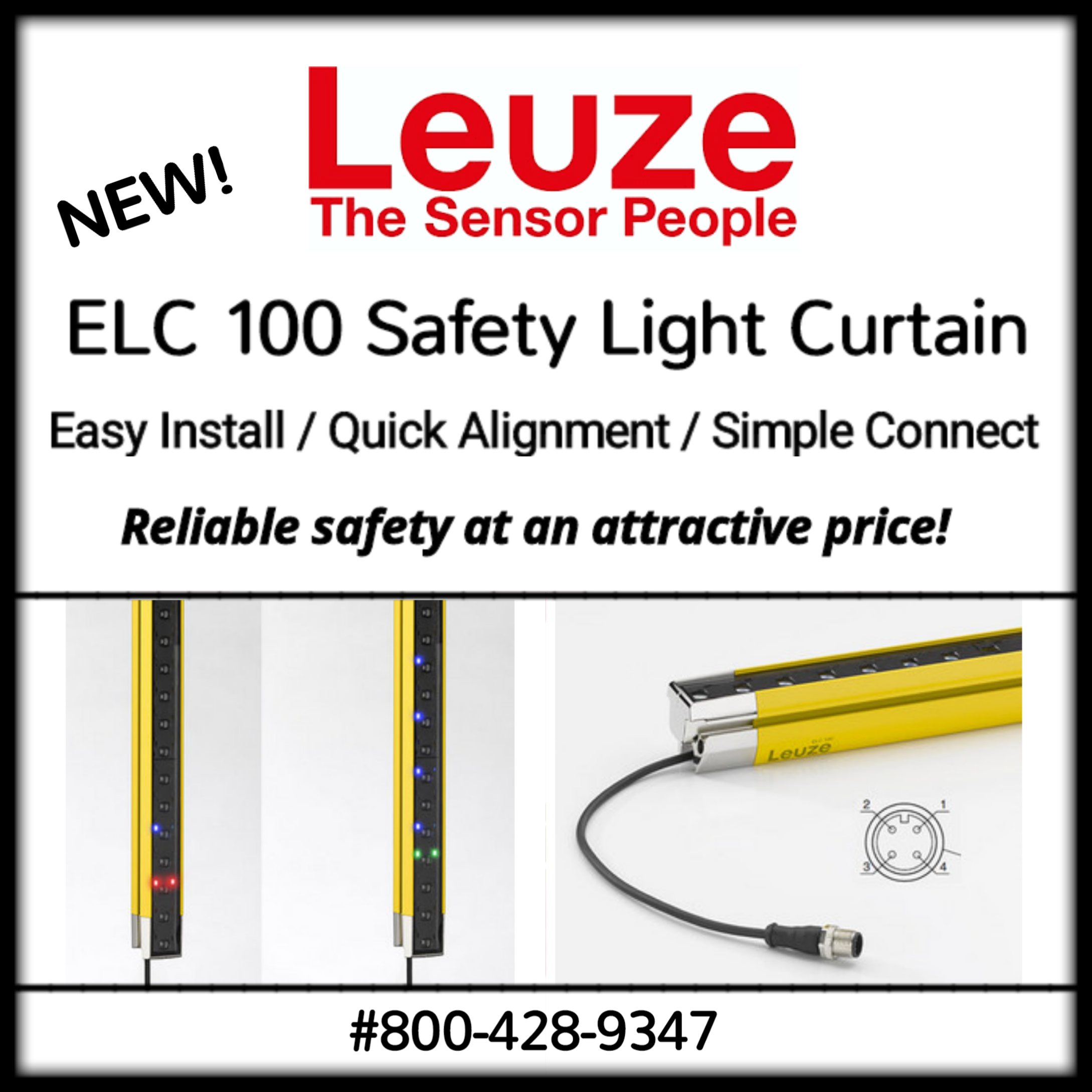 LEUZE ELC 100 Safety Light Curtain